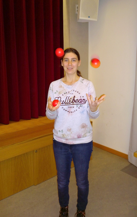 Jonglieren Lernen mit 3 B�llen